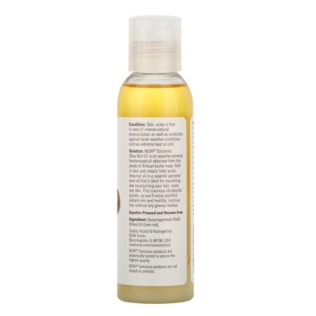 Now Foods, Solutions, Shea Nut Oil, 4 oz (118 ml) - Imagem 2