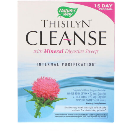 Nature's Way, Tisilina Limpeza, com Varredura Digestiva Mineral, Programa de 15 dias