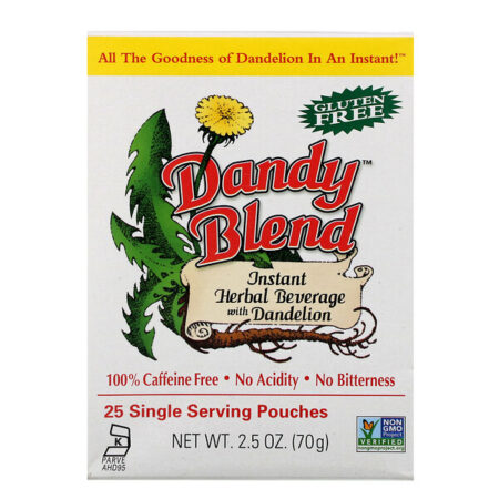 Dandy Blend, Bebida Instantânea de Ervas com Dente-de-Leão, Sem Cafeína, 25 Bolsas de Porção Única