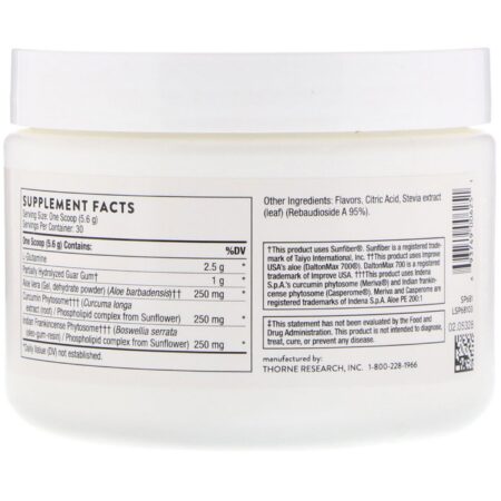 Thorne Research, EnteroMend, Baunilha Laranja, 168 g (5,9 oz) - Image 2