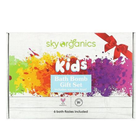 Sky Organics, Bombas de Banho Infantis com Brinquedos Surpresa, 6 Bombas de Banho