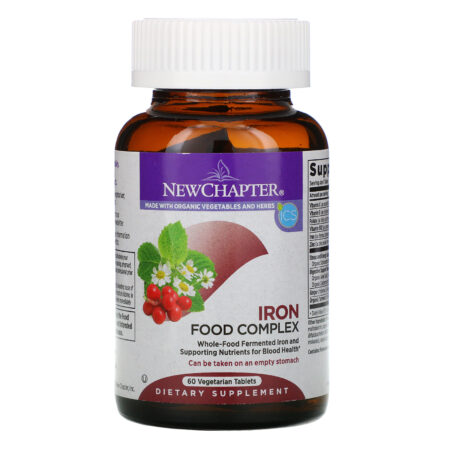 New Chapter, Iron, Food Complex, 60 Vegetarian Tablets - Image 3