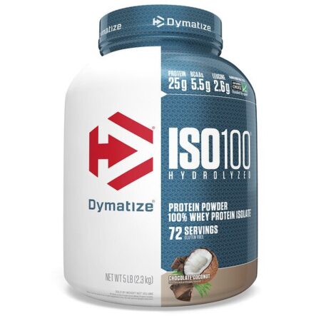 Dymatize Nutrition, ISO 100 Hidrolisado, 100% Isolado de Proteína Whey, Coco Chocolate, 2,3 kg (5 lb)