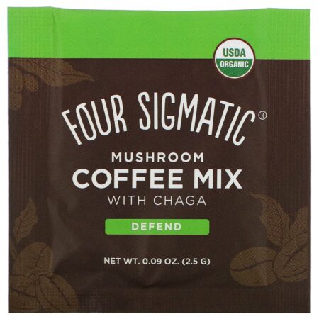 Four Sigmatic, Mushroom Coffee Mix with Chaga, 10 Packets, 0.09 oz (2.5 g) Each - Image 3