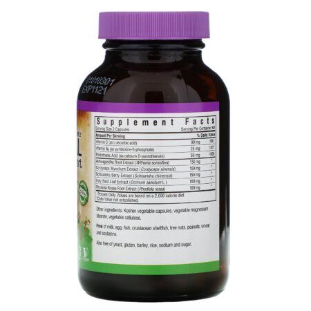 Bluebonnet Nutrition, Opção Direcionada, Suporte Adrenal, 120 Cápsulas Vegetais - Image 2