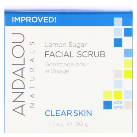 Andalou Naturals, Esfoliante Facial, Açúcar de Limão, Clarificante, 1,7 oz (50 g) - Image 2