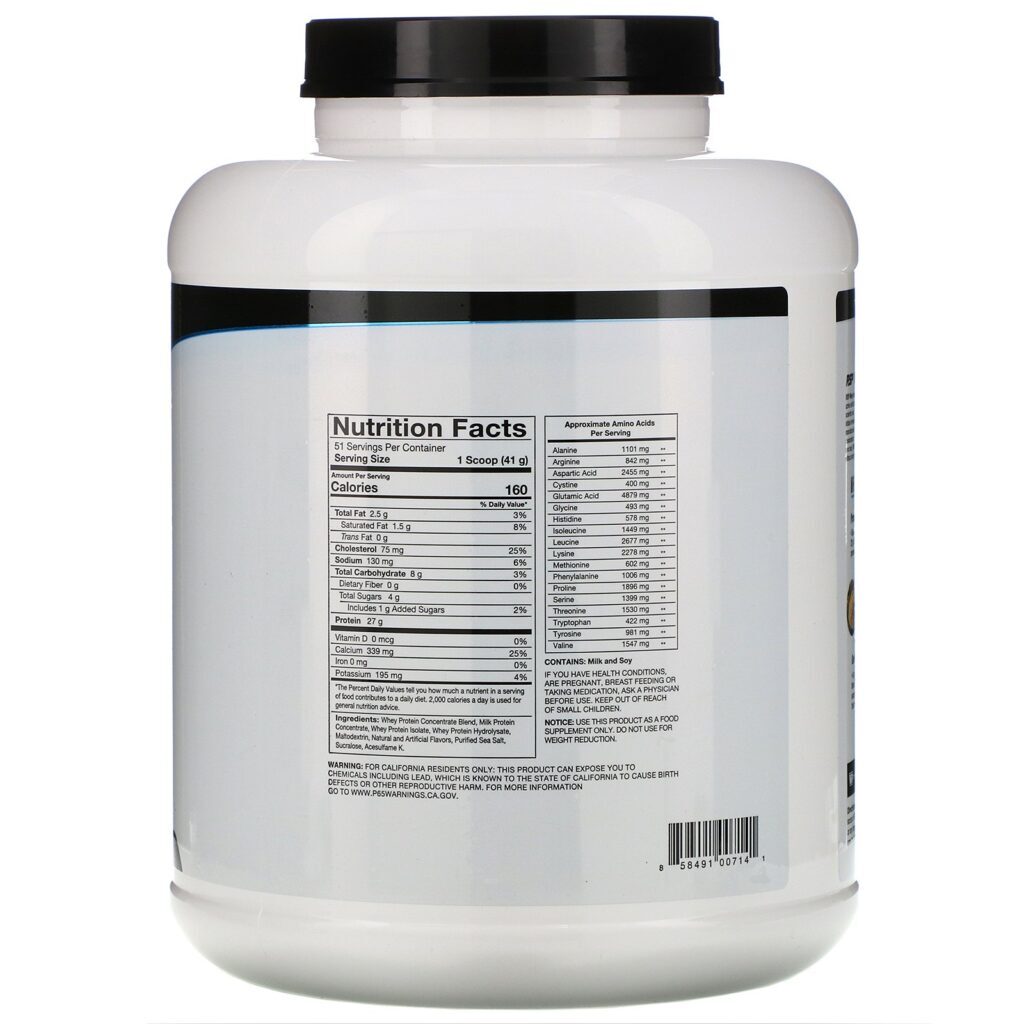RSP Nutrition, Whey Protein Powder, Baunilha, 2,09 kg (4,6 lb) - Imagem 2