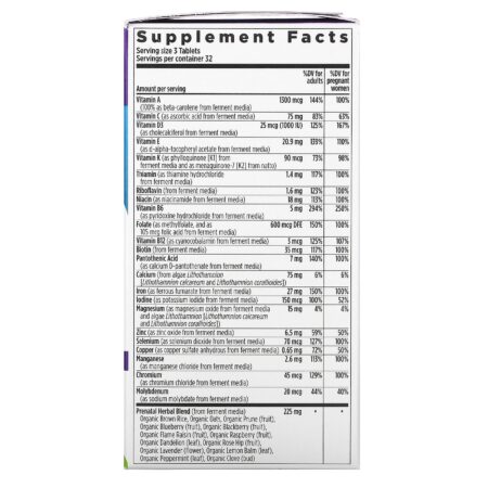 New Chapter, Multivitamínico Perfect Prenatal, 96 Comprimidos de Origem Vegetal - Image 2