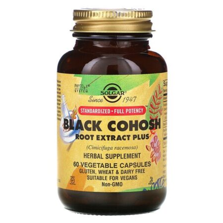 Solgar, Extrato de Raiz de Cohosh-Preto, 60 cápsulas vegetais