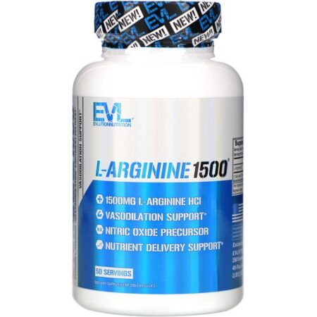 EVLution Nutrition, L-Arginina 1500, 100 Cápsulas