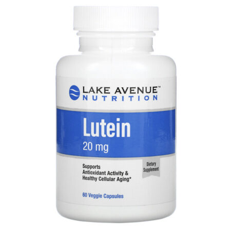 Lake Avenue Nutrition, Luteína, 20 mg, 60 Cápsulas Vegetais