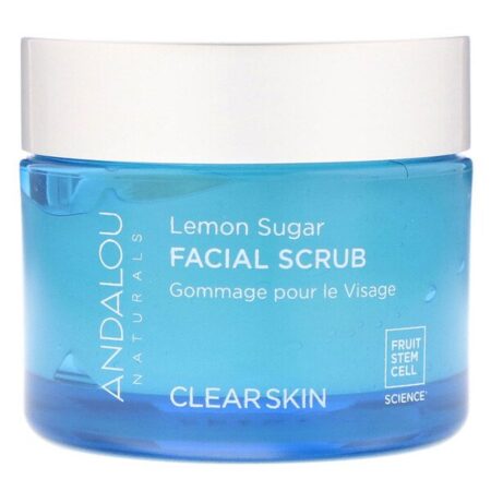 Andalou Naturals, Esfoliante Facial, Açúcar de Limão, Clarificante, 1,7 oz (50 g)