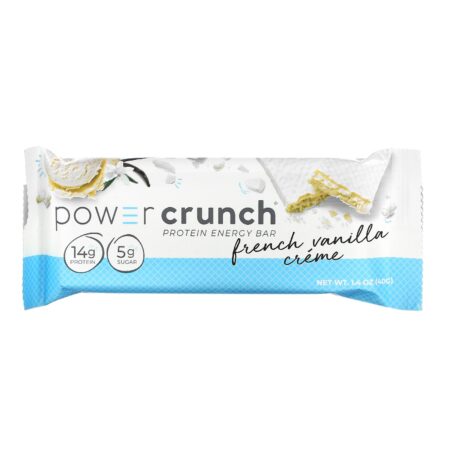 BNRG, Power Crunch Protein Energy Bar, Creme de Baunilha Francês, 12 Barrinhas, 40 g (1,4 oz) Cada - Image 4