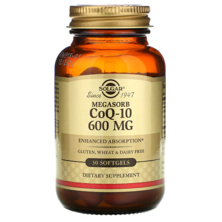 Solgar, Megasorb CoQ-10, 600 mg, 30 Cápsulas Softgel