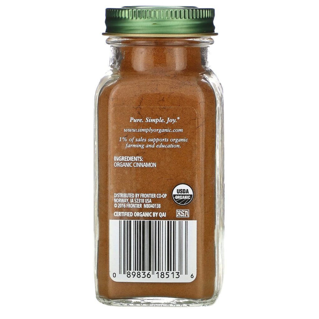 Simply Organic, Canela Vietnamita, 69 g (2,45 oz) - Imagem 2
