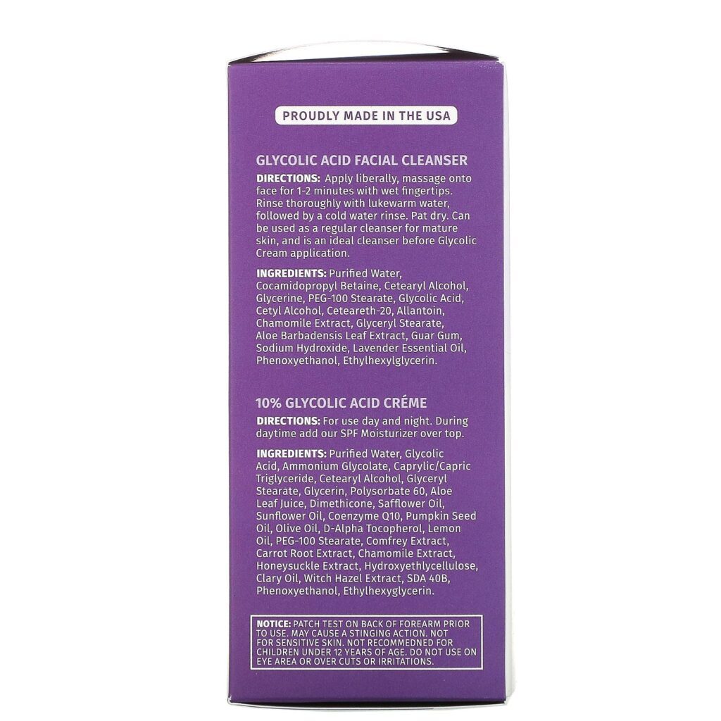 Reviva Labs, Creme com Ácido Glicólico a 10% e Limpador Facial com Ácido Glicólico, Conjunto com 2 Peças - Imagem 3