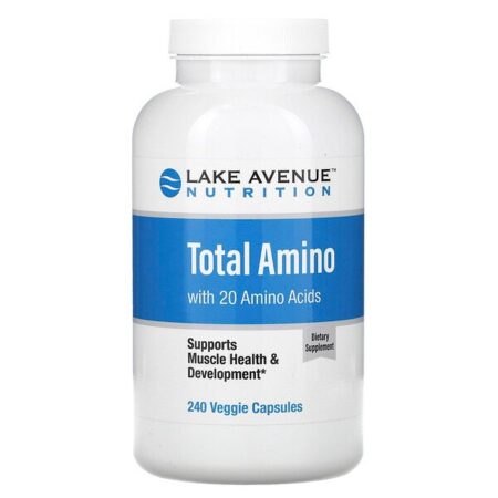 Lake Avenue Nutrition, Amino Total, 240 Cápsulas Vegetais