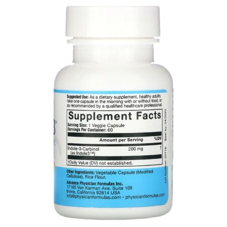 Advance Physician Formulas, Indole-3-Carbinol, 200 mg, 60 Cápsulas Vegetais - Image 2