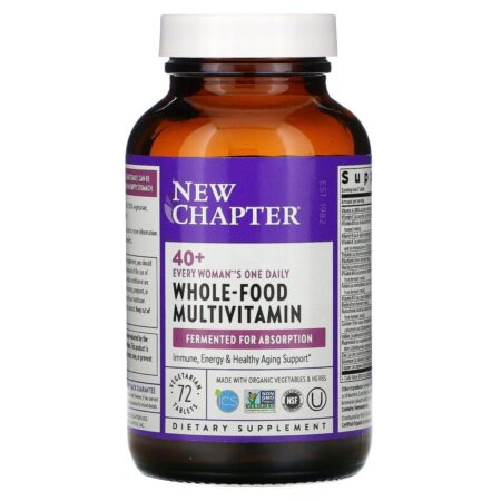 New Chapter, 40+ Every Woman's One Daily Multi, 72 Comprimidos Vegetais - Imagem 4