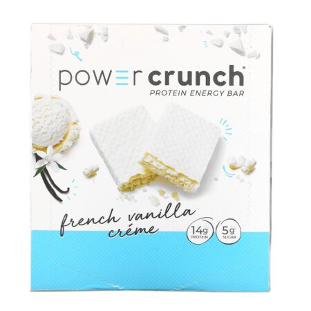 BNRG, Power Crunch Protein Energy Bar, Creme de Baunilha Francês, 12 Barrinhas, 40 g (1,4 oz) Cada - Image 2