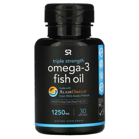 Sports Research, Ômega-3 Óleo de Peixe, Força Tripla, 1.250 mg, 30 Cápsulas Softgel