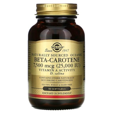 Solgar, 100% Natural Oceanic Beta-Carotene, 25,000 IU, 90 Softgels