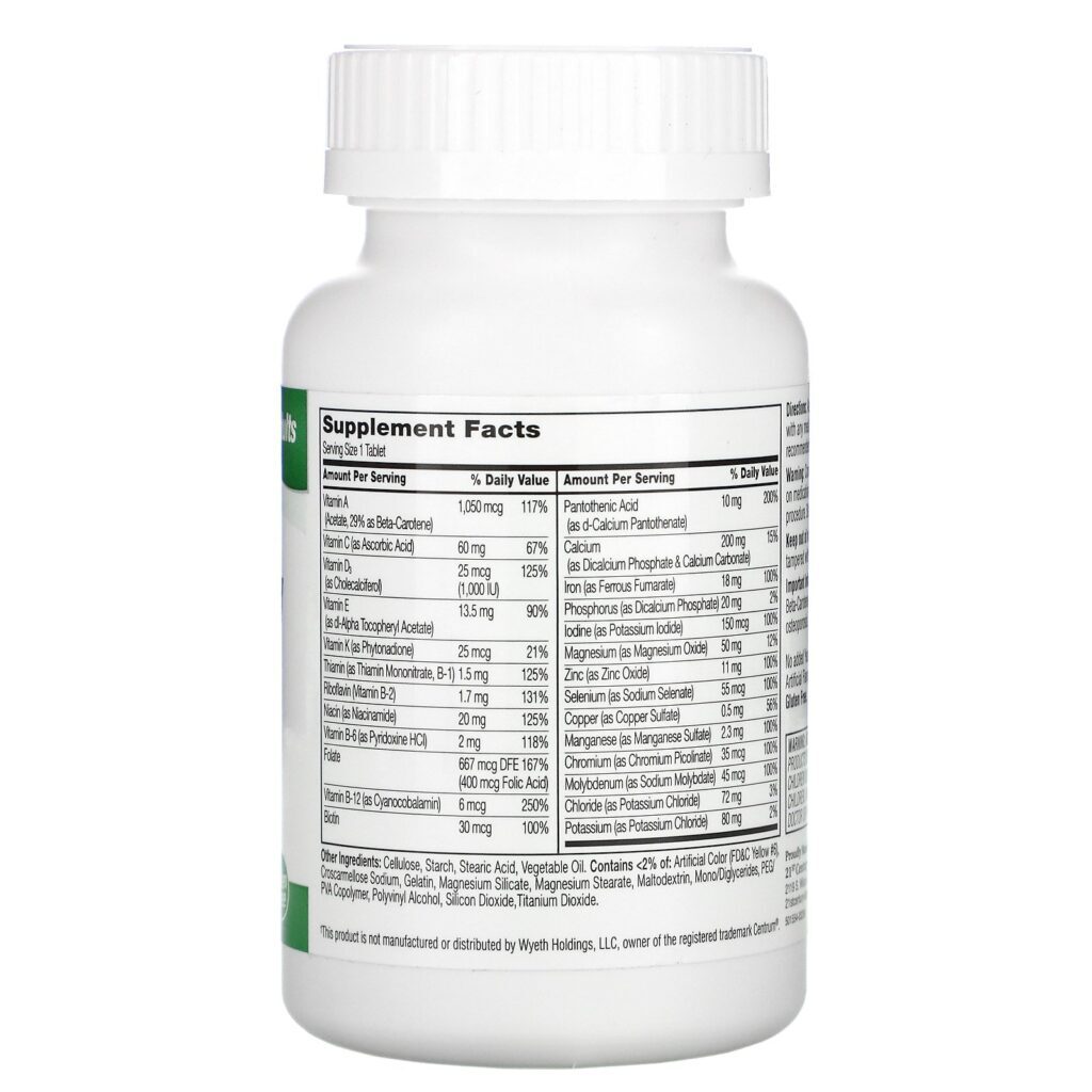 21st Century, Sentry, Adults Multivitamin & Multimineral Supplement, 130 Tablets - Imagem 2