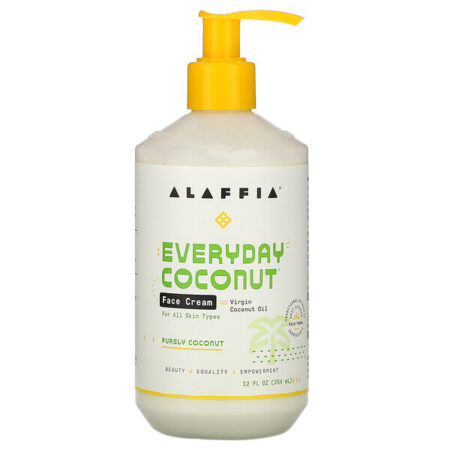 Alaffia, Coco para Todos os Dias, Creme Facial, Coco Puro, 12 fl oz (354 ml)