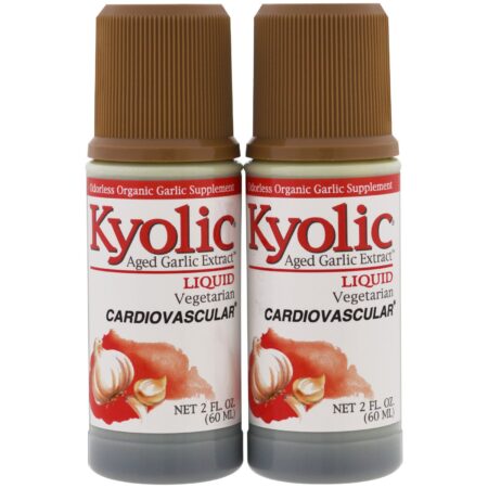 Kyolic, Extrato de Alho Envelhecido, Cardiovascular, Líquido, 2 frascos, 60 ml (2 fl oz) Cada - Image 3