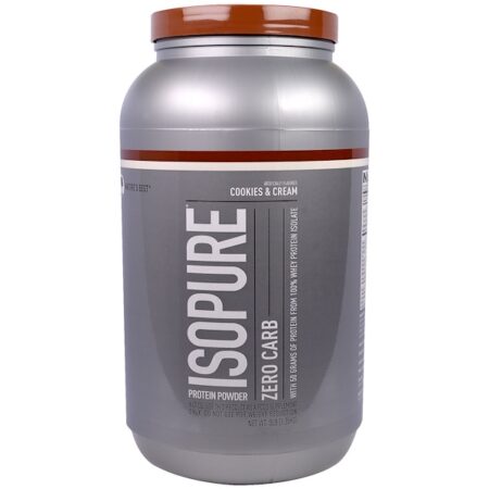 Isopure, Zero Carb, Proteínas em Pó, Cookies &amp; Creme, 1,36 kg (3 lbs)