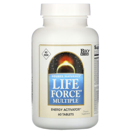 Source Naturals, Força da Vida Múltiplo, Sem Ferro, 60 Comprimidos