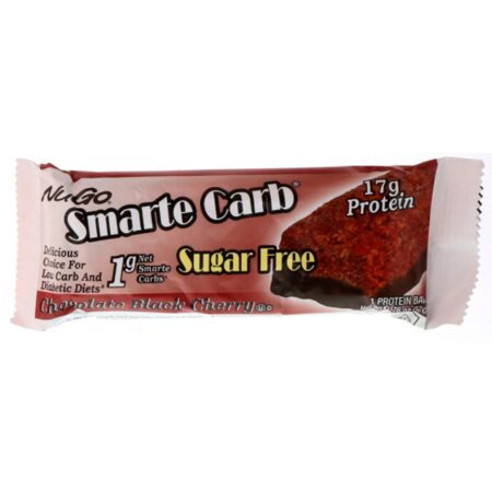 NuGo Nutrition, Smarte Carb Bar, Chocolate Black Cherry, 12 Bars, 1.76 oz (50 g) Each - Image 4