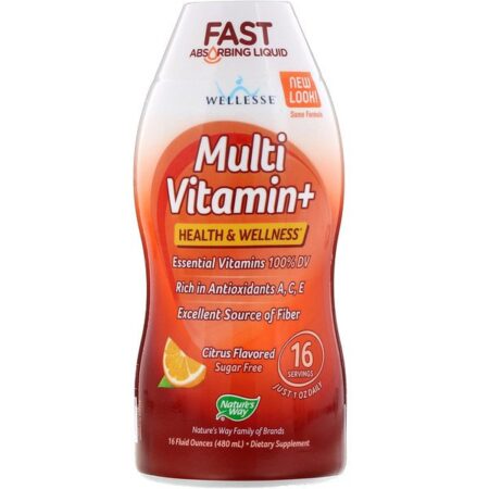 Nature's Way, Multi Vitamin+, Sugar Free, Citrus Flavor, 16 fl oz (480 ml)