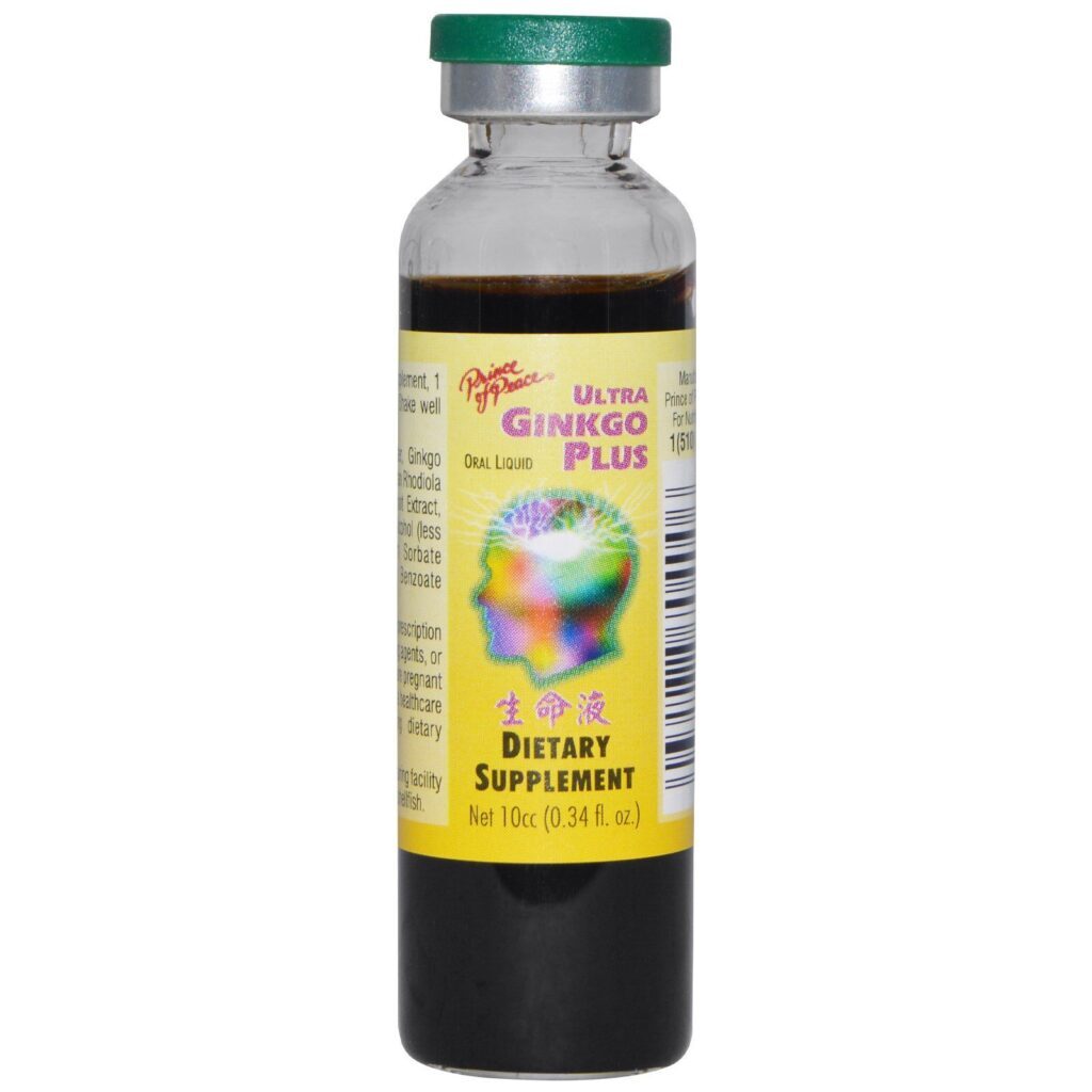 Prince of Peace, Ultra Ginkgo Plus, Fórmula de Resistência, 30 Frascos x 10 ml (0.34 fl oz) Cada - Imagem 3