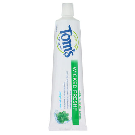 Tom's of Maine, Natural Anticavity, Wicked Fresh! with Fluoride Toothpaste, Cool Peppermint, 4.7 oz (133 g)