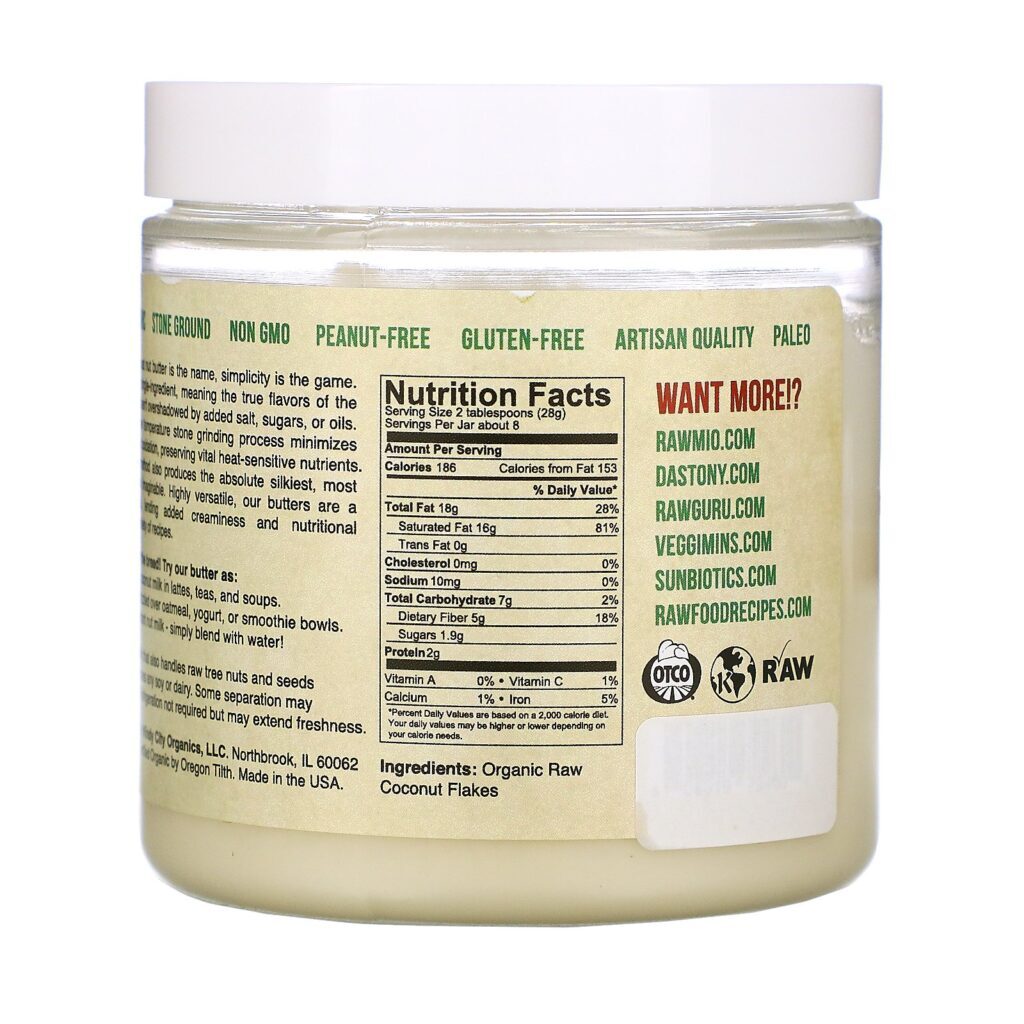 Dastony, Organic Coconut Butter, 8 oz (227 g) - Imagem 2