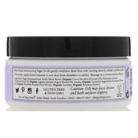 Deep Steep, Esfoliante de Açúcar, Lavanda - Baunilha, 226 g - Image 3