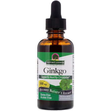 Nature's Answer, Ginkgo, Sem Álcool, 500 mg, 2 fl oz (60 ml)