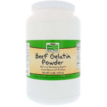 Now Foods, Pó de Gelatina de Bife 4 lbs (1814 g)