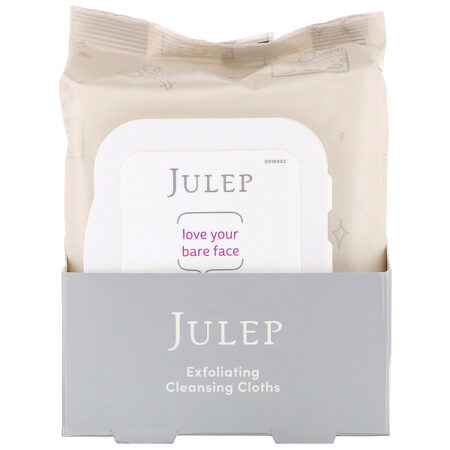 Julep, Love Your Bare Face, Toalhetes de limpeza esfoliantes, 30 toalhetes