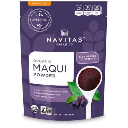 Navitas Organics, Maqui Orgânico em Pó, Azedinho, 3 oz (85 g)