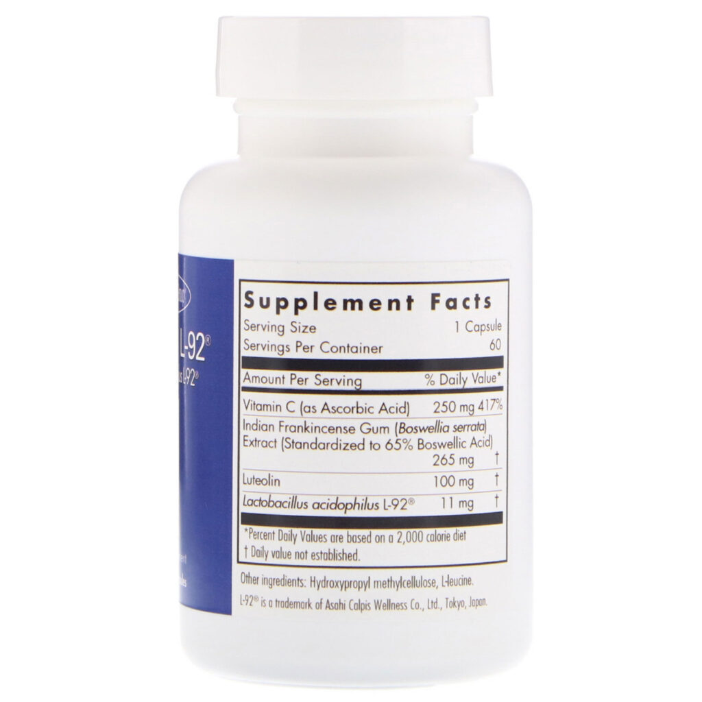 Allergy Research Group, Aller-Aid L-92 com L. Acidophilus L-92, 60 Cápsulas Vegetarianas - Imagem 2