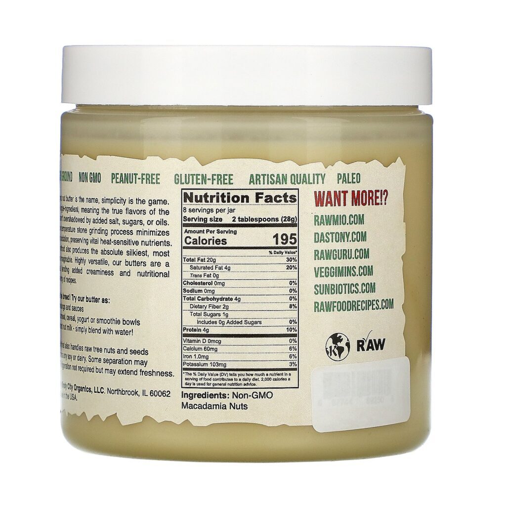 Dastony, Macadamia Nut Butter, 8 oz (227 g) - Imagem 2