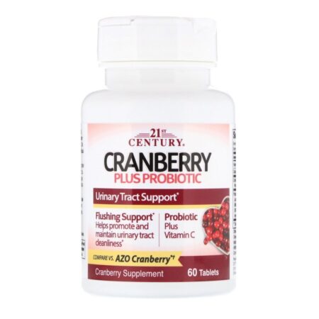 21st Century, Cranberry Mais Probiótico, 60 Comprimidos - Imagem 3