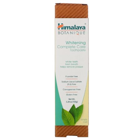 Himalaya, Botanique, Creme Dental Clareador Cuidado Total, Menta Profunda, 150 g (5,29 oz) - Image 2