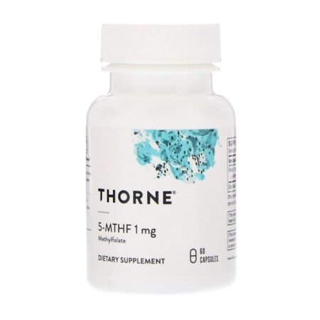 Thorne Research, 5-MTHF, 1 mg, 60 Cápsulas