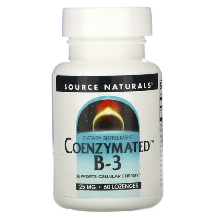 Source Naturals, Coenzymated B-3, 25 mg, 60 Lozenges