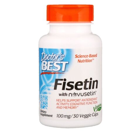 Doctor's Best, Fisetina com Novusetin, 100 mg, 30 Cápsulas Vegetais