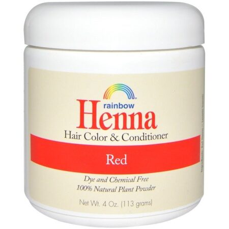 Rainbow Research, Henna, Tintura e Condicionador, Vermelho, 4 oz (113 g)