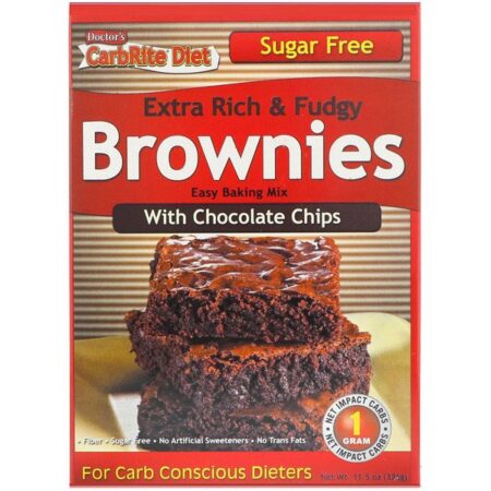 Universal Nutrition, Doctor's CarbRite Diet, Extra Rich & Fudgy Brownies with Chocolate Chips, 11.5 oz (326 g)